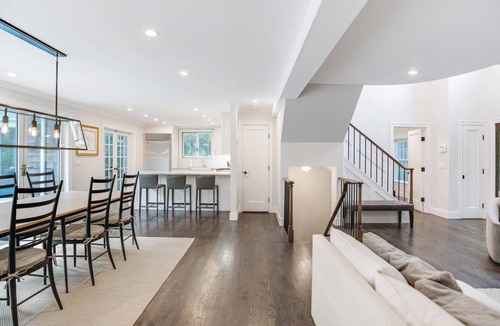Noyack House | Expansive Modern Sag Harbor Home with Private Heated Pool, Perfect for Families