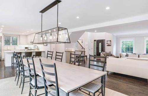 Noyack House | Expansive Modern Sag Harbor Home with Private Heated Pool, Perfect for Families