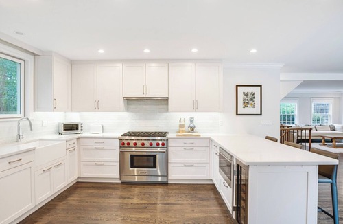 Noyack House | Expansive Modern Sag Harbor Home with Private Heated Pool, Perfect for Families
