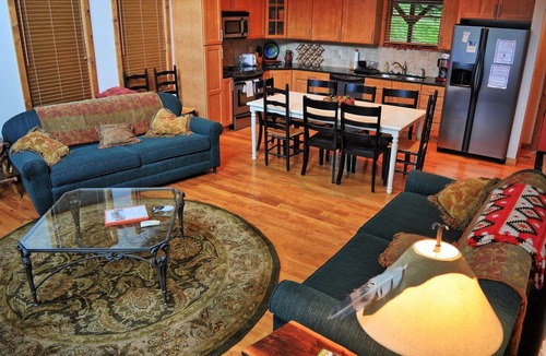 Seven Devils Cabin | Experience mountain luxury in this 3BR cabin, perfect for 8, in Seven Devils, NC.