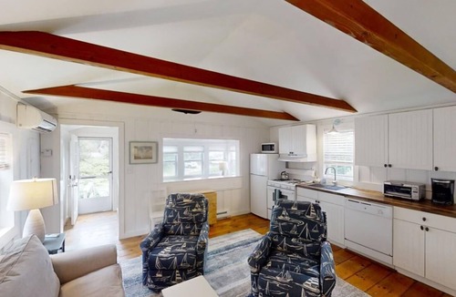 South Dennis Cottage | Experience relaxation at Dennis CapeCodProperty 183, a cozy 2B cottage overlooking Follins Pond.