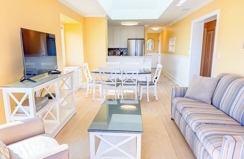 Ocean Drive Condo | Experience Tilghman Beach and Racquet Club Unit 301! Oceanfront, Pools, Tennis, Close to Main Street!