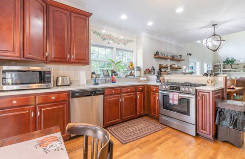 Marietta House | Experience the Private Pond & Dock |Relax by the Fire |Raving Reviews at Blackjack Acres|Truist Park