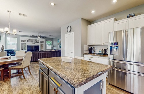 Terramar House | Exquisite home with firepit, game room, heated pool, pool spa, & putting green