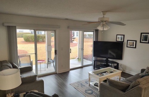 Sunset Beach Condo | Extra large first floor condo with indoor & outdoor pools, close to the beach.