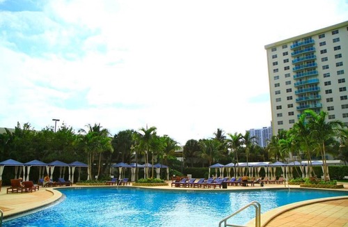 Sunny Isles Beach Condo | F- Beautiful view of pool and gardens! Walk to beach!
