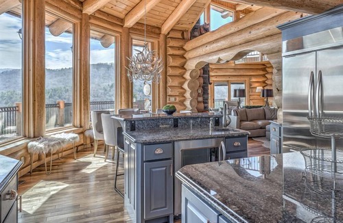 Cherry Log Cabin | Falling Waters Lodge - Magnificent Views | Large Wraparound Decks | Hot Tub & Game Room