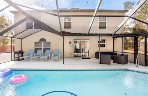 Spring Hill House | Family-Friendly 4BR Oasis Private Heated Pool & Game Room