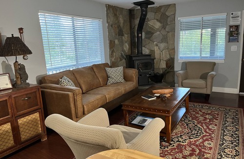 Mountain View Estates Cabin | Family friendly home in quiet location w/private sauna, wi-fi, and wood stove