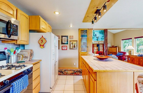 Brinnon House | Family-friendly waterview home with spacious decks, gas grill and W/D