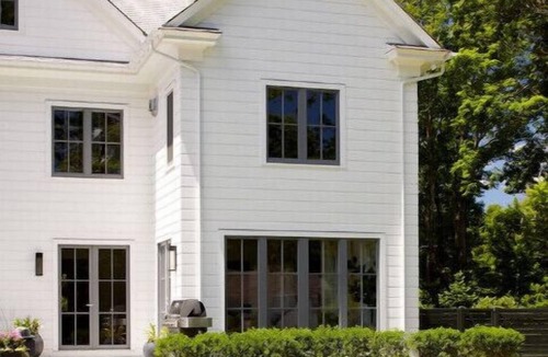 New Canaan House | family retreat. Pool, hot-tub, full gym, basketball court, pickleball