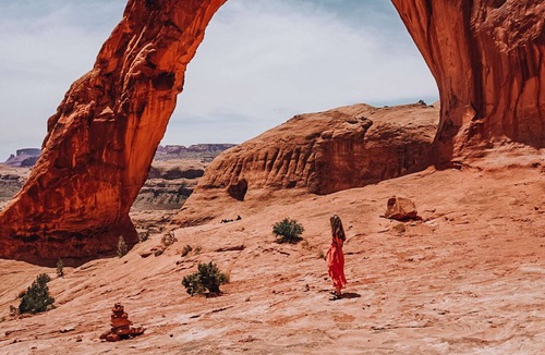 Moab House | Family Tent with Shared Bathroom - Nestled among the Abajo Mountains.