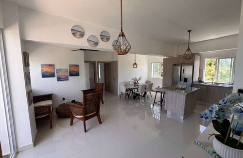San Pedro de Macoris Apartment | Fantastic 2-bedroom apartment with AC Social area in guayacanes