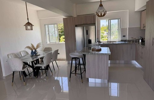 San Pedro de Macoris Apartment | Fantastic 2-bedroom apartment with AC Social area in guayacanes