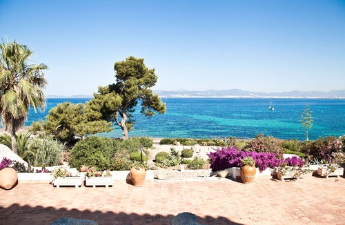 Cala Blava Ski Chalet | Fantastic Villa on the Sea, garden, terraces and direct access to the sea