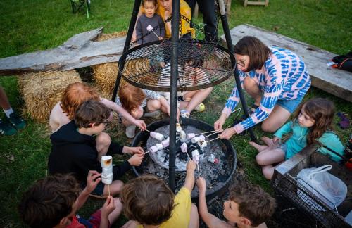 Hertford House | Farm woodland riverview cabin bbq firepit pet friendly