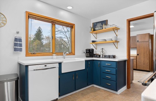 Northport House | Feet from Lake & Downtown, Pond View, Hot Tub,Pets