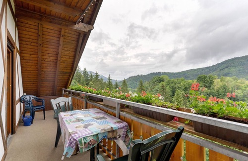 Bad Peterstal-Griesbach Apartment | Ferienhof Brutoni Apartment "Waldzauber" with Mountain View, Balcony, Shared Barbecue Area