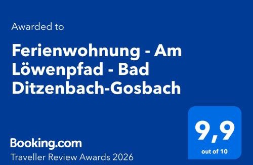 Bad Ditzenbach Apartment | Ferienwohnung - Am Löwenpfad - Bad Ditzenbach-Gosbach