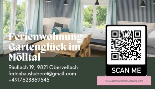Obervellach Apartment | Ferienwohnung Gartenglück im Mölltal