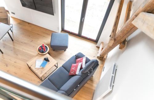 Feilitzsch Apartment | Ferienwohnung im Chaletstil Bergloft 115 qm Wellness Fitness Sauna Bergrödelhof