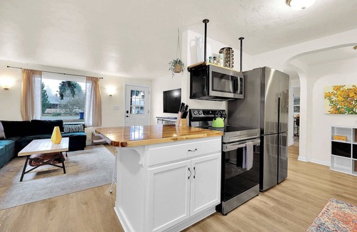 Bethel-Danebo House | Fir-Grove Retreat-Stylish Home in Tranquil Setting