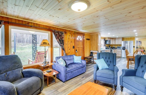 Cosby Cabin | Fire Pit & Covered Deck! Cozy, Rustic Cosby Cabin