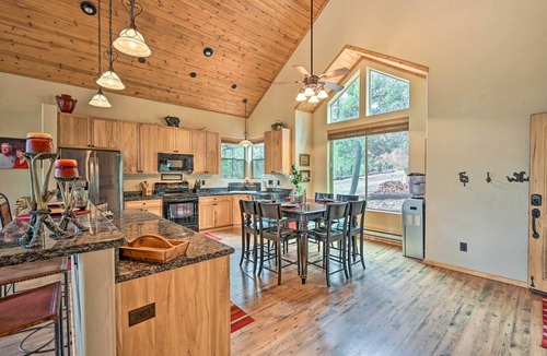 Groom Creek Cabin | Fire Pit, Deck & Grill: Serene Prescott Cabin!