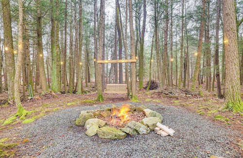 Blakeslee House | Fire Pit, Deck & On-Site Creek: Poconos Retreat!
