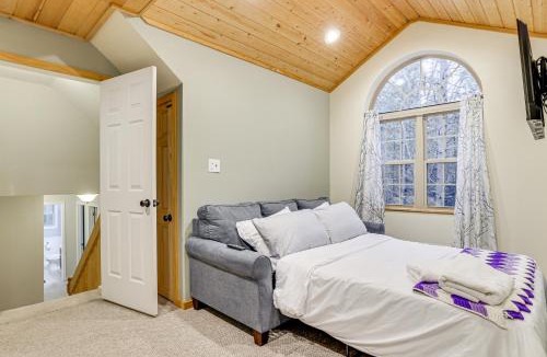 Blakeslee House | Fire Pit, Game Room, Lake, On-Site Stream Poconos!
