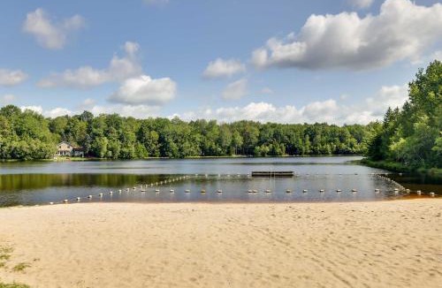 Blakeslee House | Fire Pit, Game Room, Lake, On-Site Stream Poconos!