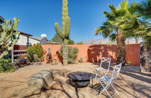 Palo Verde House | Fire Pits & Grill at Central Tucson Home Base!