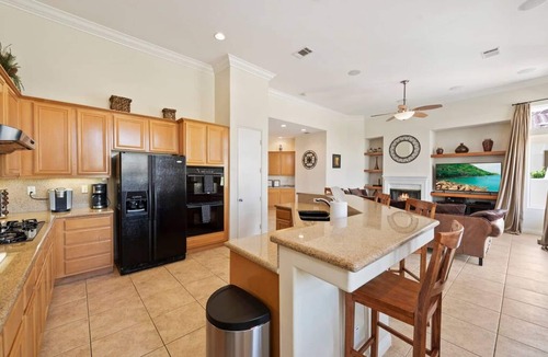 La Quinta Villa | Firepit, West Facing Golf Course Heated Pool Home!