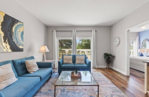 Waterside Village Condo | First Floor Condo Walk to Beach Sleeps 4