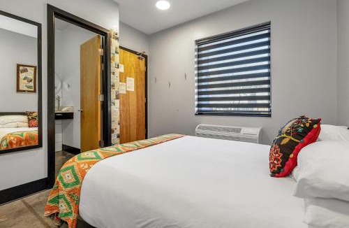Pacific Hotel | First floor queen room for two near Purina Farms