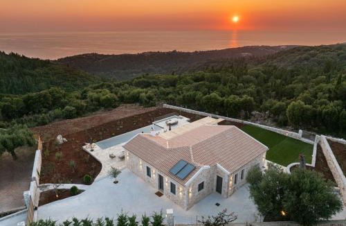 Erisos Villa | Fiscardo Luxury Stone Villa Amente, with sunset view!