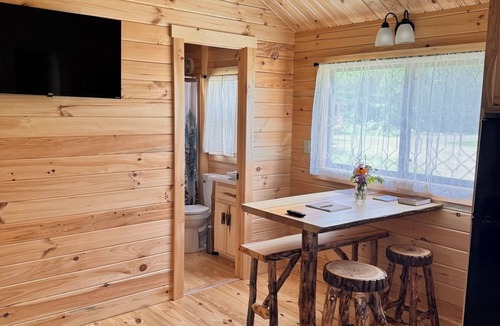 Ely Cabin | Fishdance Cabin, a Charming 2-bedroom cabin with AC, WiFi in brilliant Ely