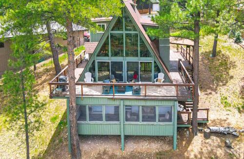 Kachina Village House | Flagstaff A-Frame Cabin w/Deck & Lovely Views!