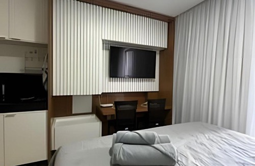 Jardim Oceania Hotel | Flat a 20 metros da praia