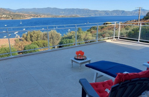 Vico Apartment | Flat by the seaside, large view on the Sagone bay, beach 6 minutes walking