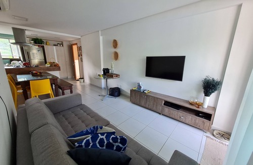 Porto de Galinhas Condo | Flat in the beachfront building, Class Ecolife, Muro Alto, 3 bedrooms, ground floor, facing the pool.