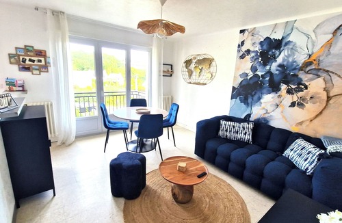 Perros-Guirec Apartment | flat with two bedrooms, walking distance from the beach with parking and balcony