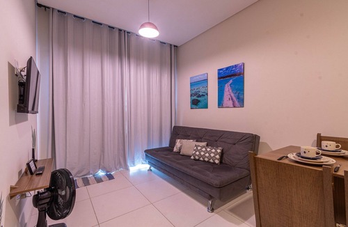 Barra Grande Apartment | Flats Mar'Bella com Varanda para Relaxar e Praia para Curtir, Garagem Privado e ArCond