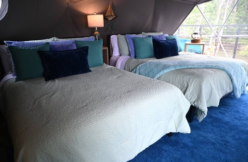 Farmers Resort | Float on Inn Geodome at The Edge—Unique Riverfront Glamping in Salt Lick, KY