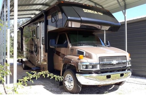 Florida Panhandle RV Rental | Florida Waterfront RV site w/Endless Sunsets on eastern shore of Escambia Bay.