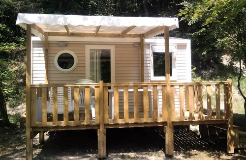 Treignac House | Flower Camping La Plage * - Mobile home Comfort 18m2 (1 bedroom) + TV + terrace semi covered 3 people