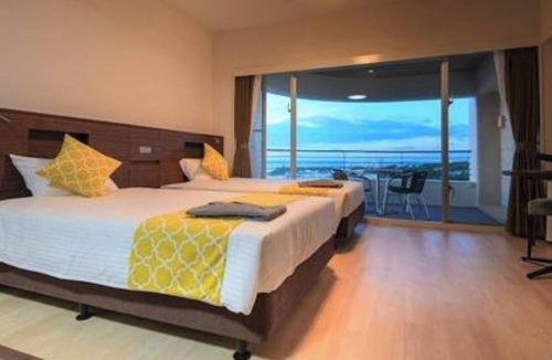 Nakadomari Hotel | For 4 people Partial Ocean View Twin vs | Roo/Kunigami-gun Okinawa