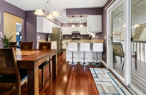 Lake Geneva House | Forest Harmony House Near Geneva Lake Movie Room Wet Bar Balcony Grill