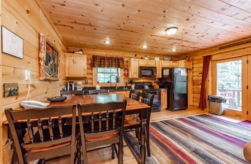Thayerville Cabin | Forest Hideaway w/Fireplaces & Hot Tub