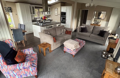 Morpeth Cabin | Forest View - Deluxe 3 Bedroom Lodge with Hot Tub in the heart of Northumberland